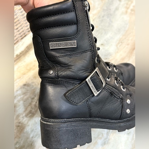 Women’s HARLEY DAVIDSON Talley Ridge 7.25" Motorcycle Boots D83878- Size 6 - Picture 9 of 10